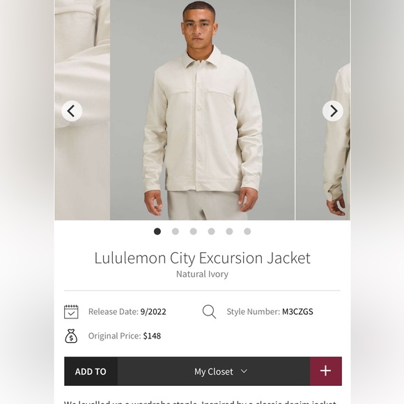 Lululemon City Excursion Jacket - Picture 2 of 9